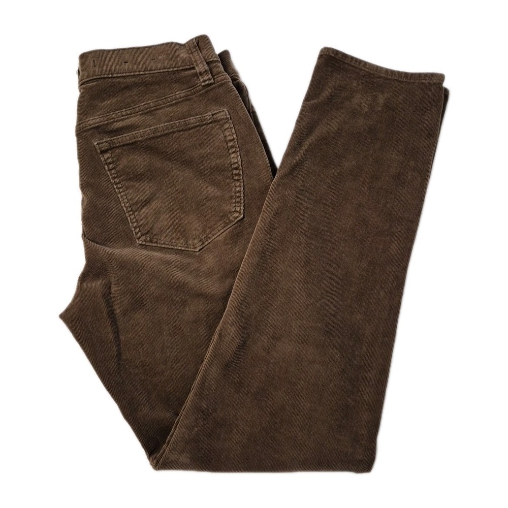 Banana Republic Corduroy Pants Mens 31/32 (30) Brown Slim Travel Cord Stretch